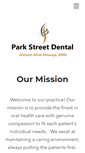 Mobile Screenshot of park-street-dental.com