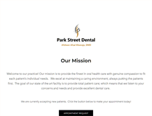 Tablet Screenshot of park-street-dental.com